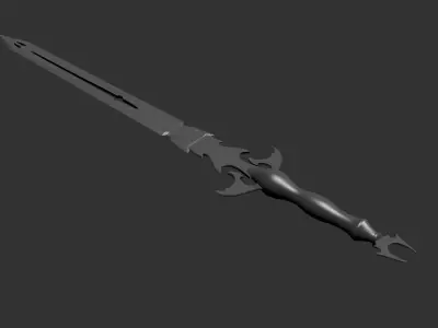 The sword 002 Low-poly 3D model