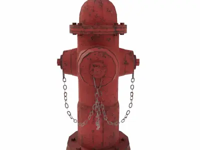 Water Hydrant lowpoly 3d model Free low-poly 3D model