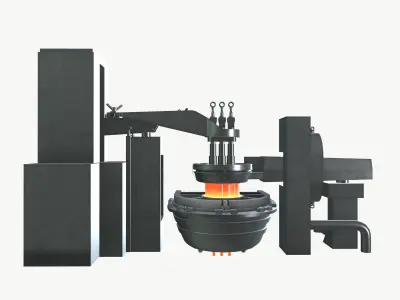 Gob Feeder Machine 3D model
