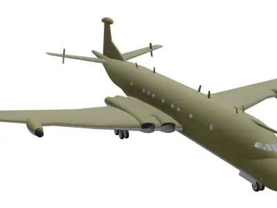 Hawker Siddeley Nimrod Low-poly 3D model purchase