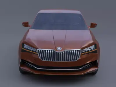 skoda superb IV 3D model