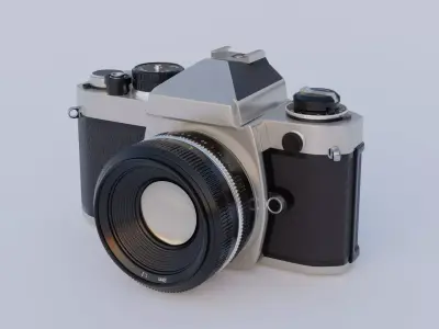 Nikon FE Flim Camera  3D model