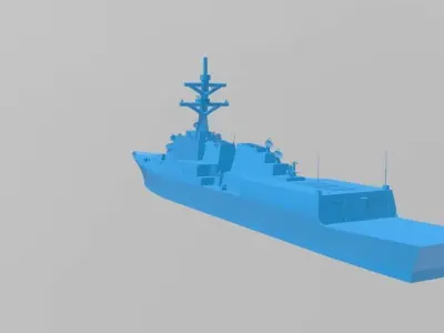 Korn DDG-2 Sea Battle 3D model 3D print model