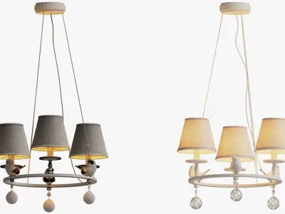 Maytoni voyage chandelier 3D model