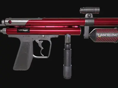 Laser gun 3D model purchase