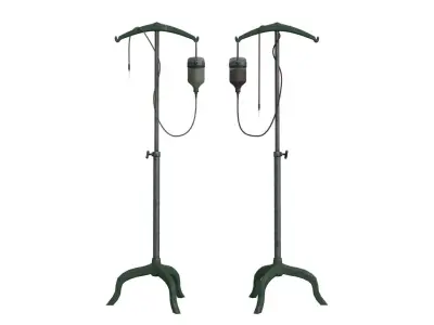 Low Poly Vintage IV Stand Low-poly 3D model