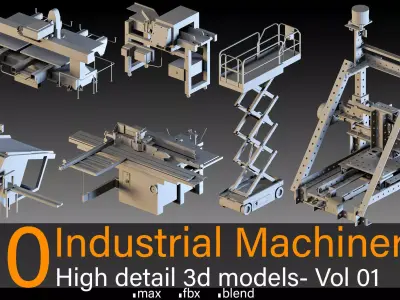10- Industrial machinery- Vol 01 3D model