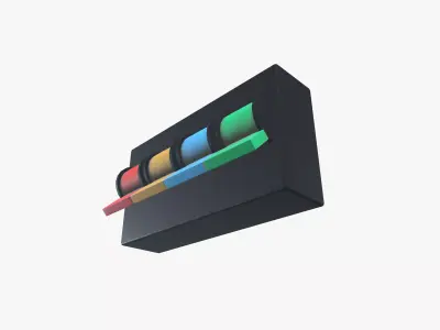 Industrial Switches Low-poly 3D model purchase