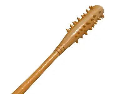 Realistic Spiked Wooden Club 3D Model Low-poly 3D model