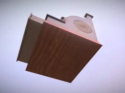 Cash Register Game Ready Low Poly Low-poly 3D model