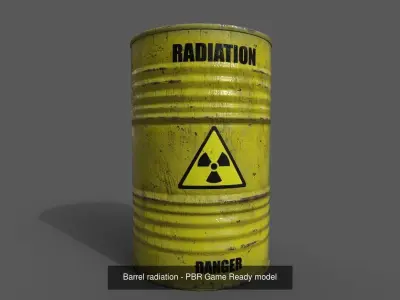 Warehouse Barrels-Pallets-Crates-Traffic Elements Collection  3D Model Pack