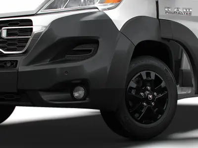 RAM Promaster Van L4H2 HQ Interior 2023 3D model