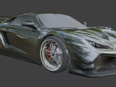 NFS Game racing car low poly Low-poly 3D model purchase