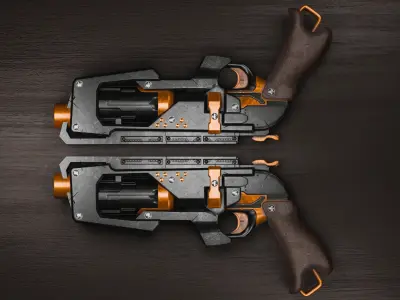 Futuristic Sci-Fi gun 3D model