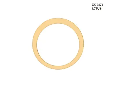 Wedding Band 3D print model 4