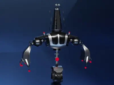 sci-fi robot 3D model