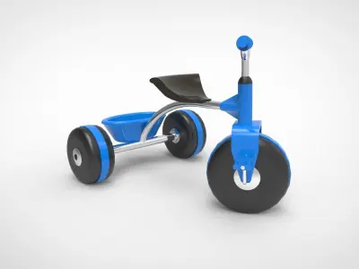 Kids Bicycle  Low-poly 3D model purchase