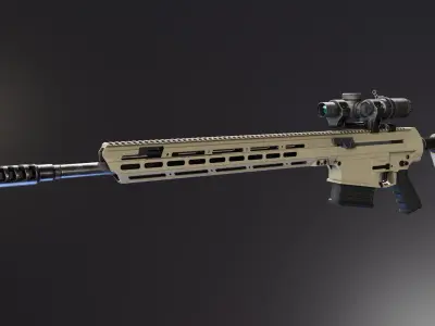 MK18 Mjolnir Low-poly 3D model