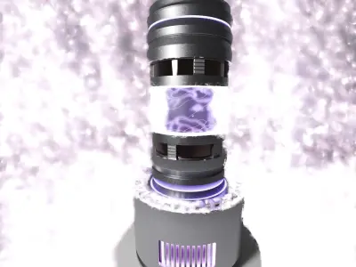 animated plasma storage tank  3D model