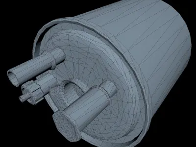 Fuel Filter Low Poly Low-poly 3D model