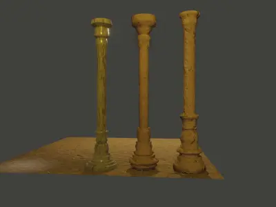 Antic Assets Pack  Free low-poly 3D model