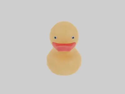 Rubber Duck Low-poly 3D model