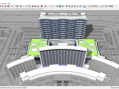 Sketchup Office building 148 3D model