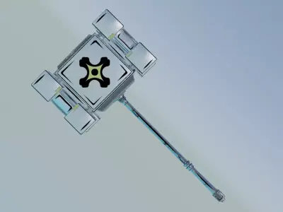 Titans Judgement Sci-Fi Warhammer Low-poly 3D model