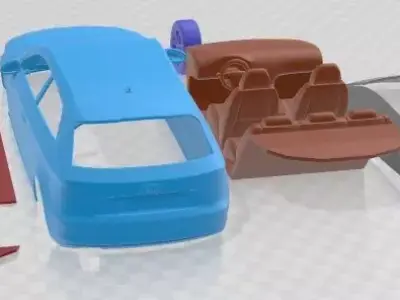 Audi A3 2013 Printable Car  3D print model