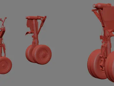 Landing Gear for Boeing 737 MAX 3D model