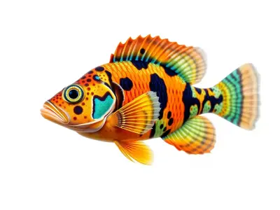 Vibrant Tropical Fish model pack Low-poly 3D model