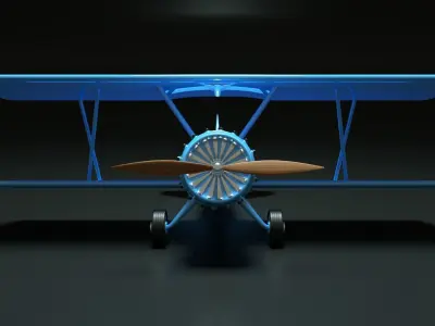 Biplane 3D model by cloud-rider