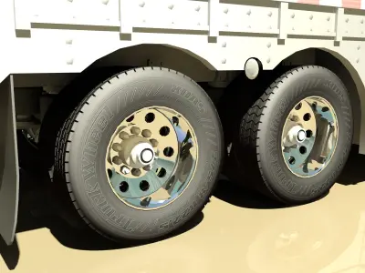 Livestock Semi Trailer 3D model