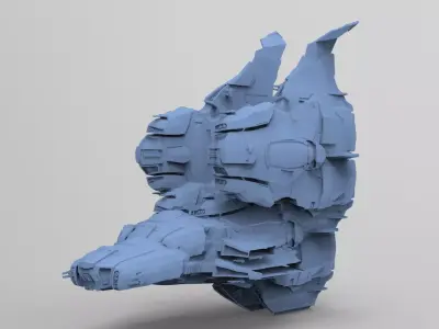 Space Roamer Mining laser craft 8  3D model