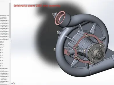 Vane pump 3D model
