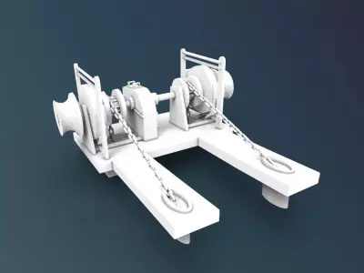 Winch Machine Ship 3D print model