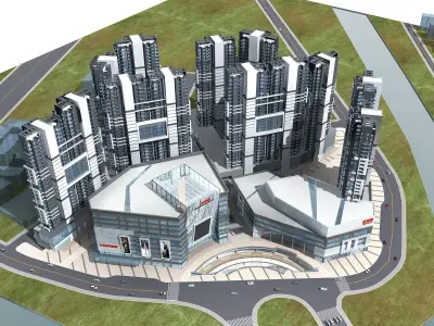 Commercial Building 3D model 74