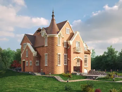 Private house 3D model 11