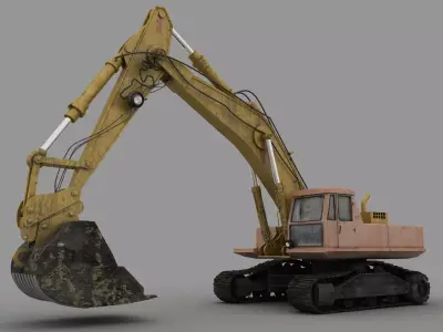 Digger excavator - excavator 3D model