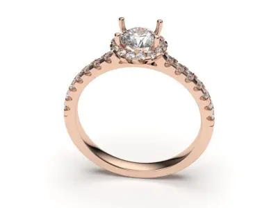 solitaire with ring sizes  8 part S47 3D print model