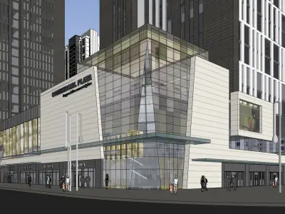 Sketchup Commercial Office Complex 267 3D model