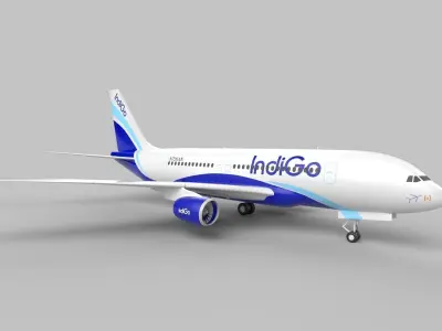 Indigo Aeroplane 3D model