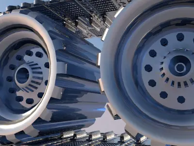 Tank wheels 3D model
