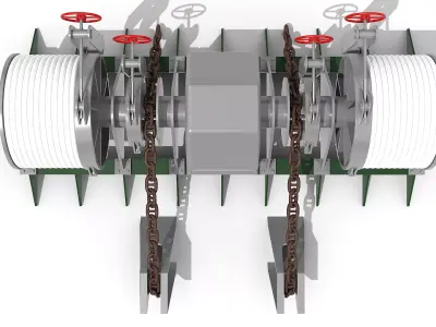 Windlass Anchor Winch 3D model