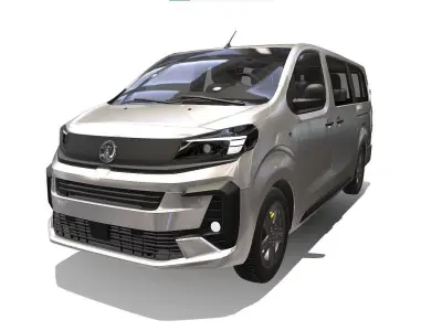 vauxhall vivaro passenger van 3D model