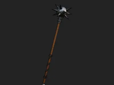 Morning star Low-poly 3D model purchase