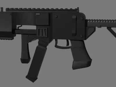 Free Custom Submachine Gun  Free 3D model