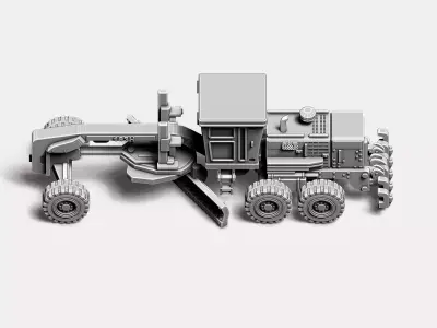 Motor Grader RoZ 3D print model