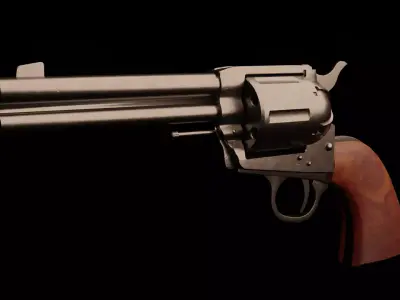 Remington Model 1890 Low-poly 3D model