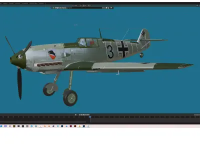 Me-109E Free 3D model